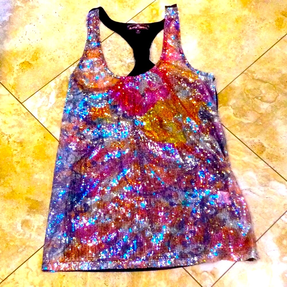 - Almost Famous sequined tank top